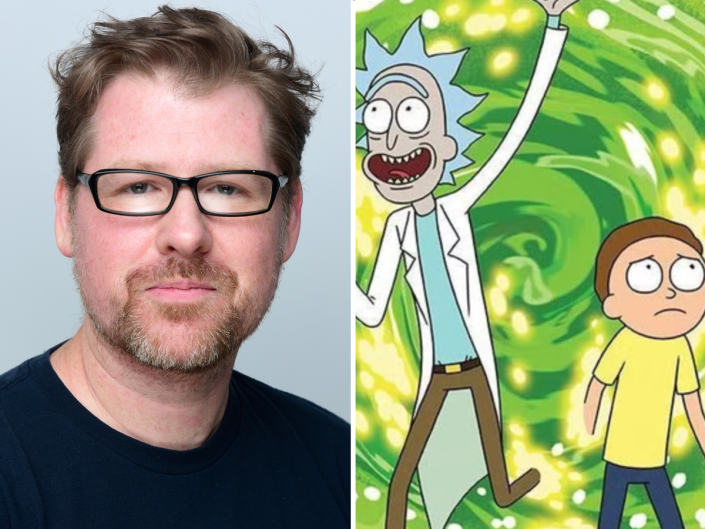 Justin Roiland and ‘Rick and Morty’ (Getty Images and Cartoon Network)