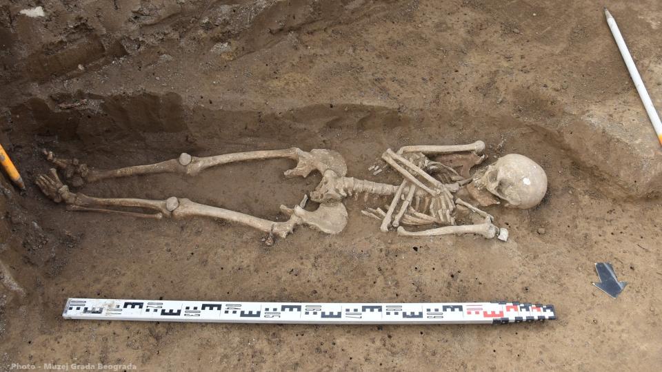 The remains of two people were also found in simple graves without grave goods, signifying they were probably Christians buried late in the Roman era.