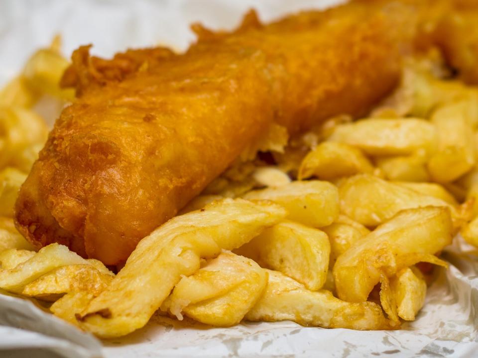 Britain’s traditional meal of fish and chips could disappear from the menu because of climate change, according to new research.Scientists say larger marine species – including cod and haddock – face either being wiped out or shrinking in size as rising temperatures cause a reduction of oxygen in the oceans.The findings, based on an analysis of crustaceans in the Antarctic, support the theory that bigger sea creatures are more vulnerable to climate changePrevious research has suggested some species could shrink up to a quarter by 2050.Professor John Spicer, who co-authored the study and is a marine zoologist at the University of Plymouth, has spent more than 30 years examining the effect of climate change on ocean organisms.He said: “Over the last 50 years, the oxygen in our oceans has decreased by around two to five per cent and this is already having an effect on species’ ability to function.“Unless they adapt, many larger marine invertebrates will either shrink in size or face extinction, which would have a profoundly negative impact on the ecosystems of which they are a part.“This is obviously a major cause for concern.”The study, published in the journal Philosophical Transactions of the Royal Society B, looked at four types of crustacean, known as amphipods, which are abundant off the coast of the western Antarctic peninsula.It found that larger species suffered respiratory disadvantages when the levels of oxygen were reduced, compared to smaller animals.The study also found evidence of “evolutionary innovation”, such as the development of pigments that boosts the oxygen-carrying capacity of the blood.Professor Spicer said: ”Our research also shows some species have evolved mechanisms to compensate for reductions in oxygen, and so it is not always as simple as drawing a link between size and future survival.“But it would be foolhardy to pin our hopes on such ‘evolutionary rescue’. Many large species will almost certainly be the first casualties of our warming, oxygen-poor ocean.”Previous studies have found that climate change could lead to populations of cod being replaced by other species such as squid, sardines, mackerel and red mullet.Rising ocean temperatures have already reduced global fish stocks by nearly 5 per cent, and up to 35 per cent in key fishing regions such as the North Sea. Dr Simon Morley, an ecophysiologist with the British Antarctic Survey and a co-author of the study with Professor Spicer, said: “Marine animals thrive in the Southern Ocean but life in these freezing waters has led to the evolution of many distinct characteristics.“These ‘strategies’, which allow animals to survive in the cold, are expected to make many Antarctic marine invertebrates and fish vulnerable to the impact of climate change.“Understanding these impacts will not only help us to predict the fate of marine biodiversity at the poles but will also teach us much about the mechanisms that will determine the survival of species across the world’s oceans.”SWNS