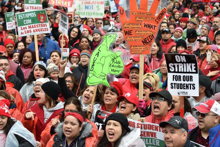 'Tacos for Teachers' GoFundMe raises nearly £20,000 to feed striking Los Angeles teachers