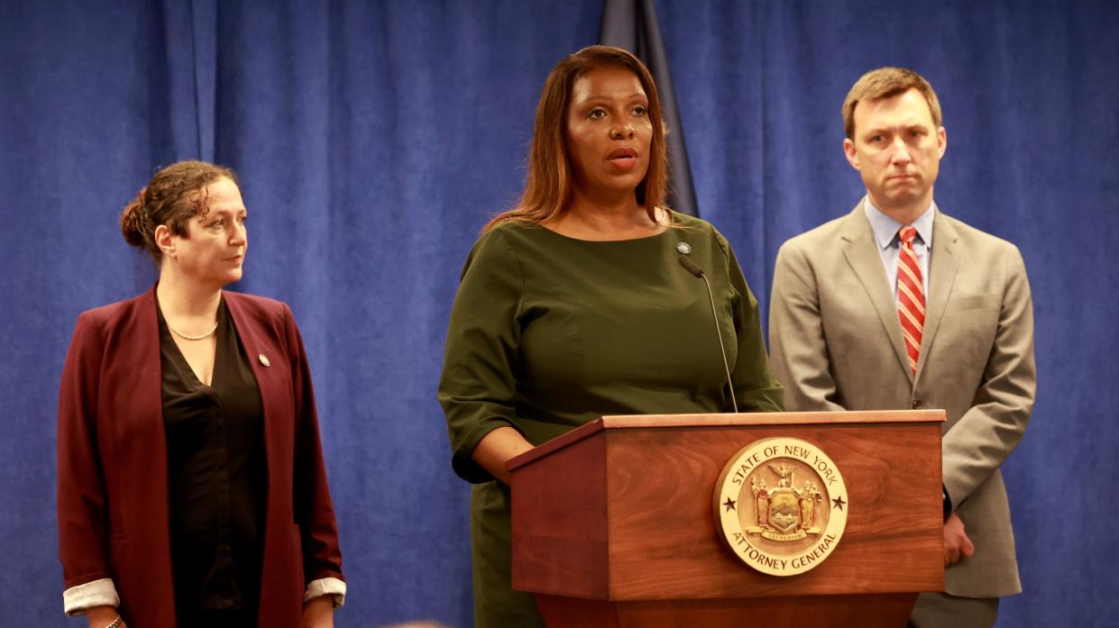 New York Attorney General Letitia James announces a bombshell $250 million civil fraud lawsuit Wednesday against former president Donald Trump, his adult children and his company. 