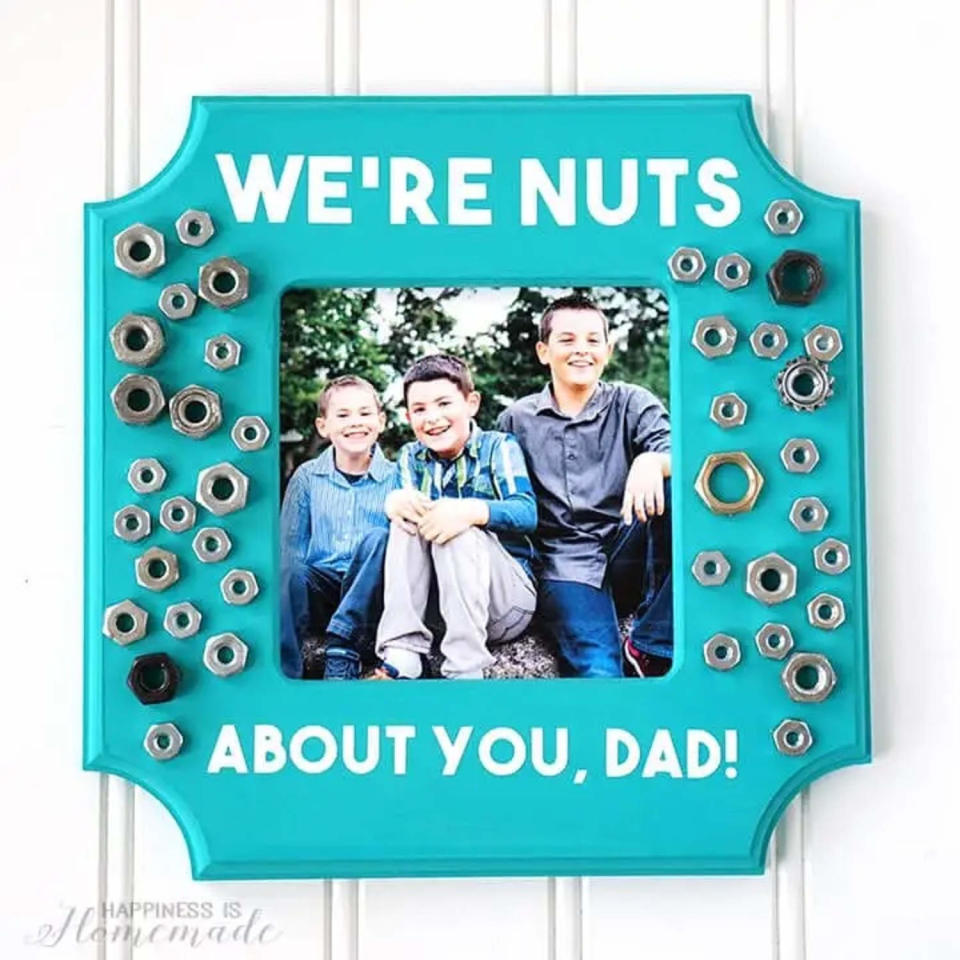 we're nuts about you picture frame (Happiness Is Homemade)