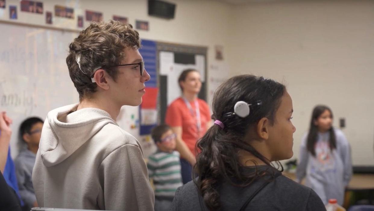 Students in the Ottawa Area ISD's Deaf and Hard of Hearing Program at Holland Public Schools.