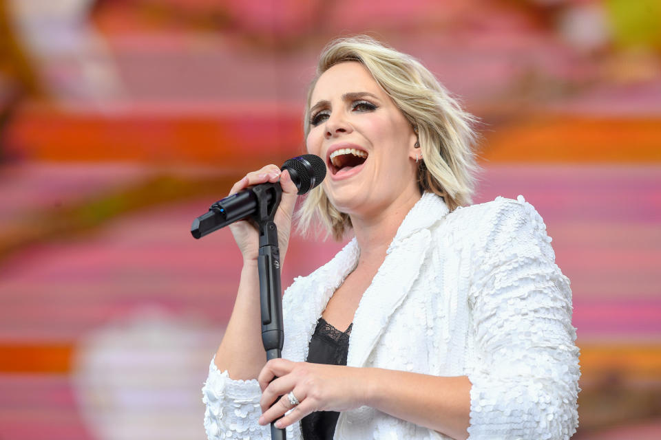 LONDON, ENGLAND - JULY 05: Claire Richards performs during Barclaycard Presents British Summer Time Hyde Park at Hyde Park on July 05, 2019 in London, England. (Photo by Dave J Hogan/Getty Images)