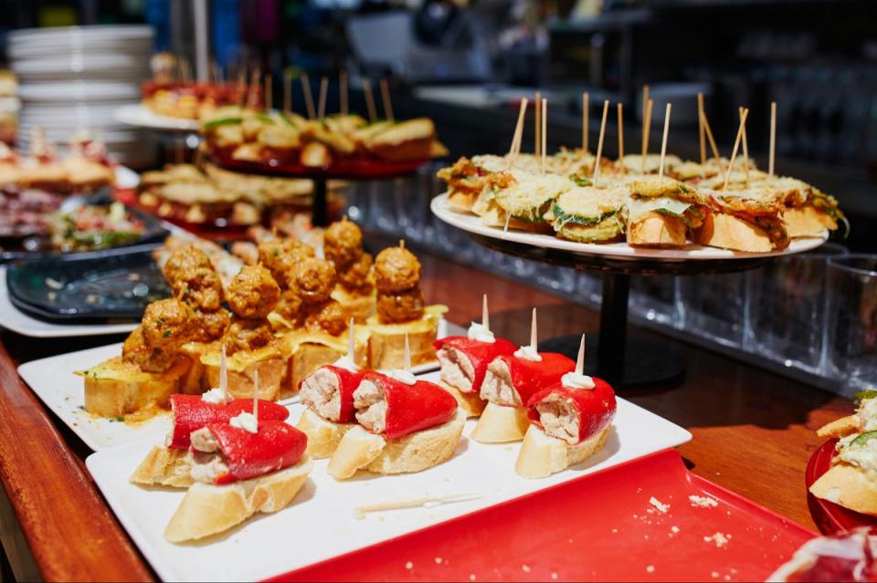 There’s no shortage of  pintxos in San Sebastian (Getty Images/iStockphoto)