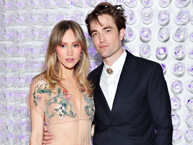 <p>Cindy Ord/MG23/Getty</p> Suki Waterhouse and Robert Pattinson on May 1, 2023