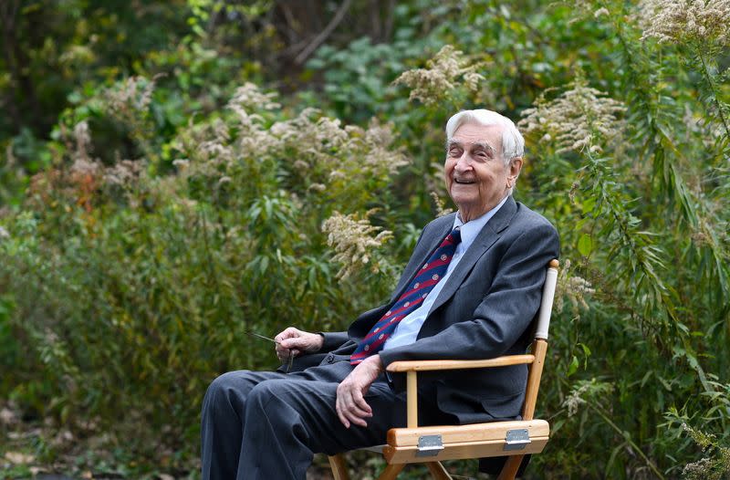 American biologist E.O. Wilson poses for a portrait in Lexington