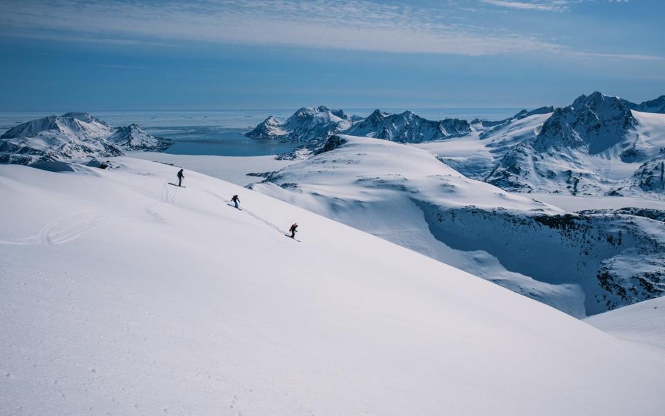 Skiing in Kulusuk, Eastern Greenland