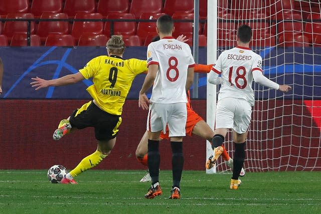 Erling Haaland scored a brace against Sevilla in the Champions League last week