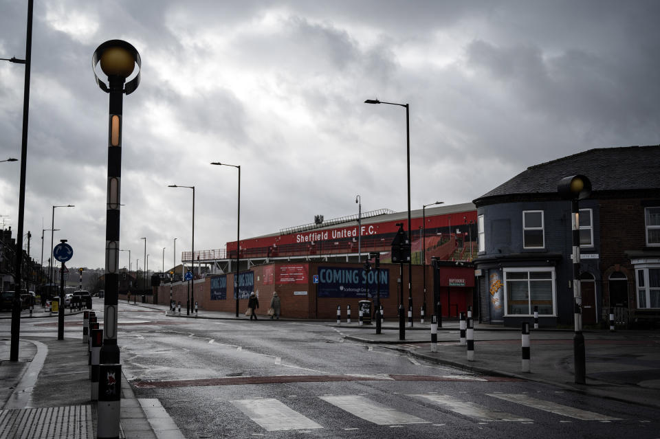 El estadio Brammall Lane del Sheffield United, en Sheffield, Inglaterra, el 6 de febrero de 2024. (Mary Turner/The New York Times)
