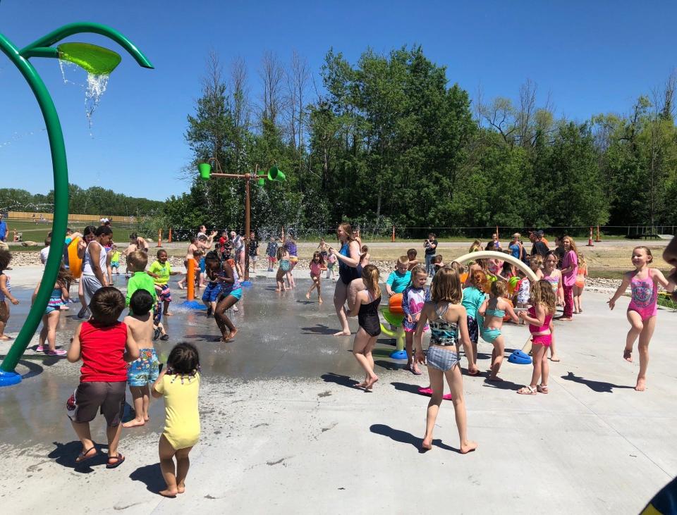 The splash pad in Sweden Town Park opened in 2020.