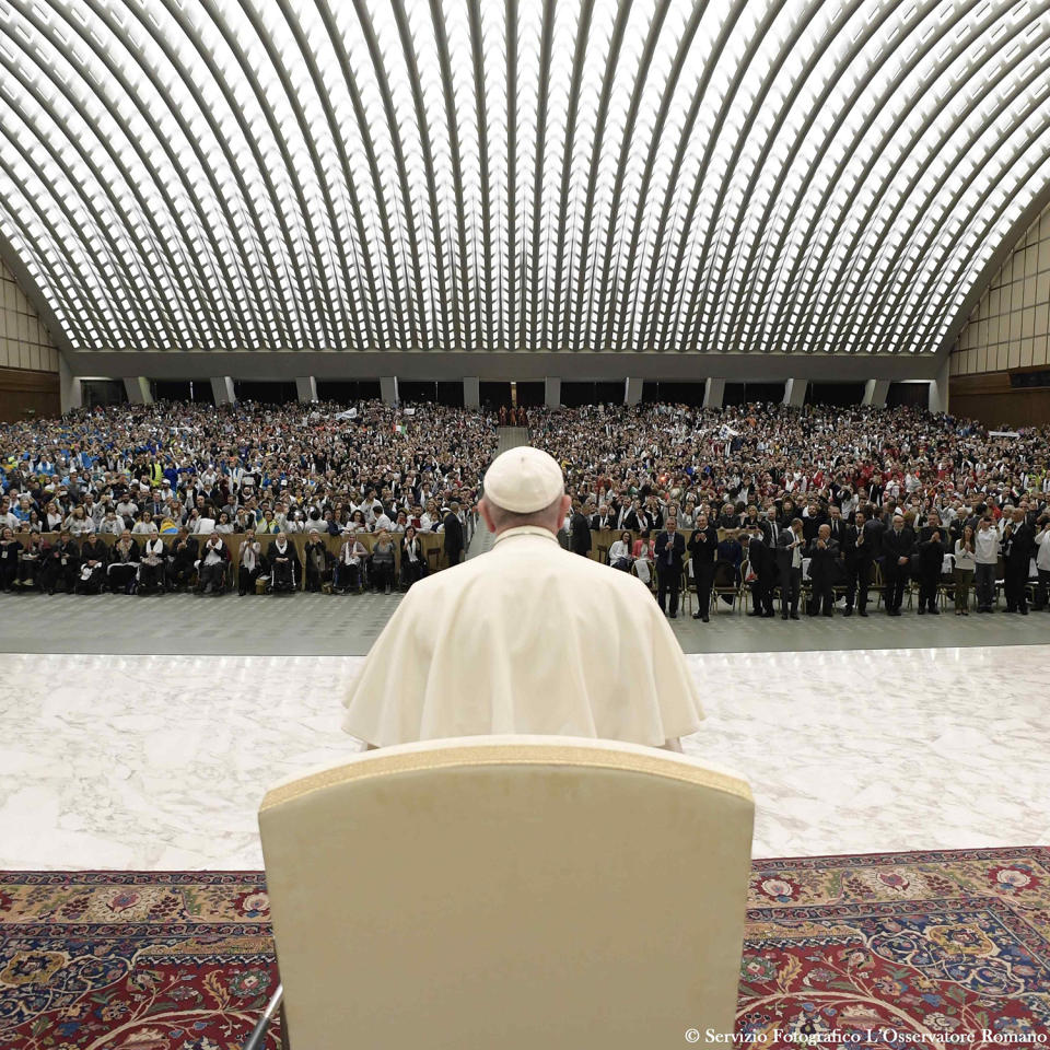 Pope Francis meets with Italian Civil Service