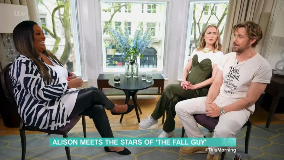 alison hammond, emily blunt, ryan gosling on this morning