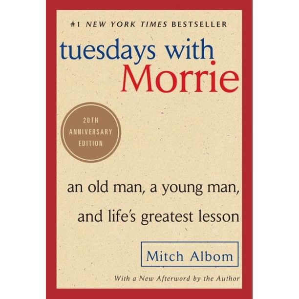 The cover of "Tuesdays with Morrie" by Mitch Albom.