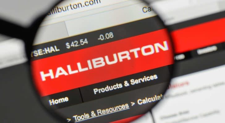 The Halliburton (HAL) logo on the website homepage