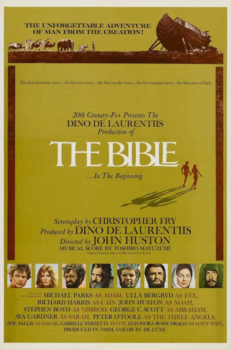 Movie poster for the 1966 film, The Bible