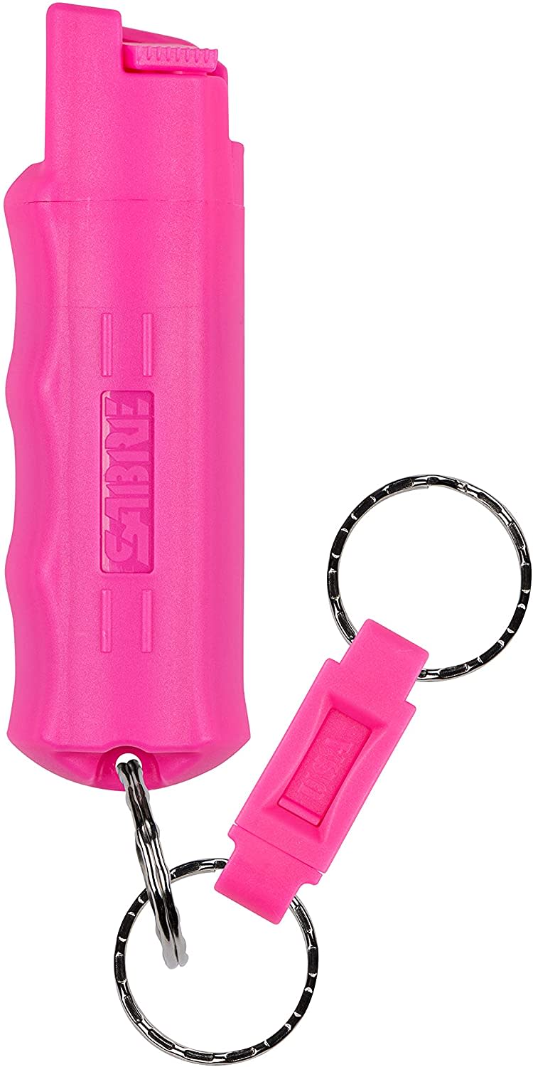 SABRE RED Pink Pepper Spray Keychain
