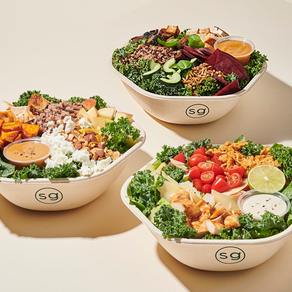 Sweetgreen's menu offers a variety of salads and warm bowls.
