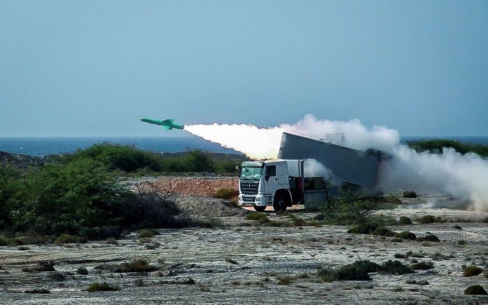 File image of Iranian forces carrying out a surface-to-air missile launch - Shutterstock