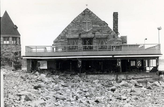 Hurricane Bob in 1991 heavily damaged the Coast Guard House restaurant in Narragansett. 