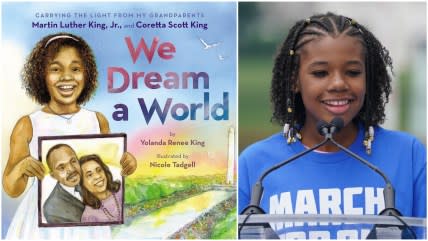 Yolanda Renee King, Yolanda Renee King "We Dream A World", "We Dream A World", Yolanda Renee King book, Martin Luther King Jr., Coretta Scott King, MLK, MLK Day, Who is Martin Luther King