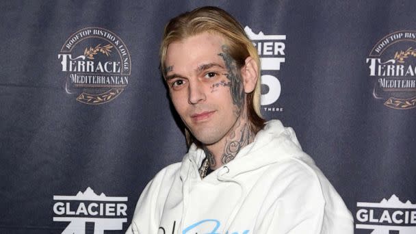 PHOTO: Aaron Carter arrives at Hustler Club on February 12, 2022 in Las Vegas. (Gabe Ginsberg/Getty Images, FILE)