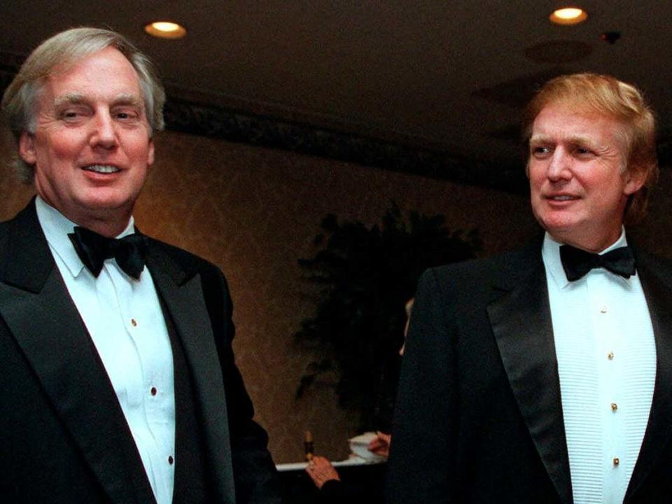Robert Trump (left) and Donald Trump (right) in 1998: AP