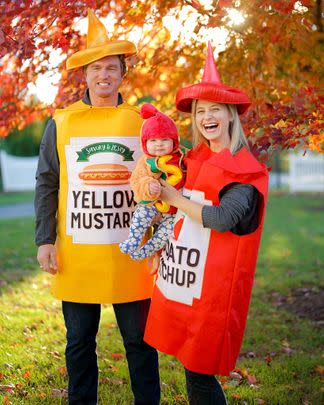 Hot Dog, Mustard and Ketchup