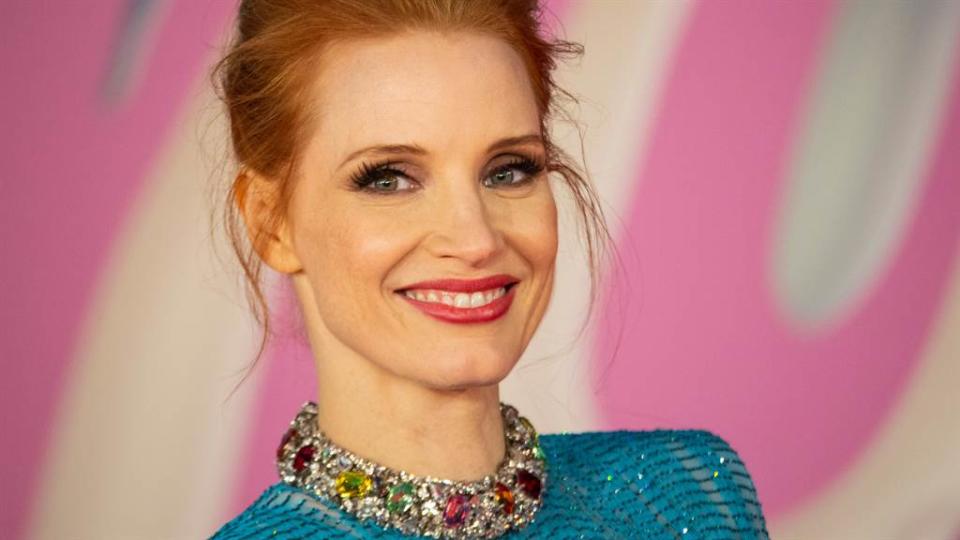 潔西卡雀絲（Jessica Chastain）近日宣傳新電影時自爆曾意外受傷。（圖／達志影像）