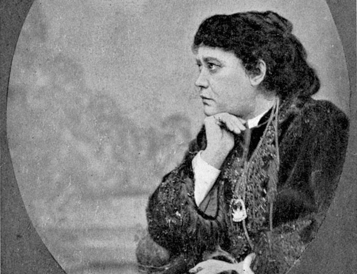 Helena Petrovna Blavatsky, photographed in New York circa 1874. <a href="https://www.gettyimages.com/detail/news-photo/helena-petrovna-blavatsky-russian-born-american-theosophist-news-photo/113634432?adppopup=true" rel="nofollow noopener" target="_blank" data-ylk="slk:Universal Images Group via Getty Images;elm:context_link;itc:0;sec:content-canvas" class="link ">Universal Images Group via Getty Images</a>