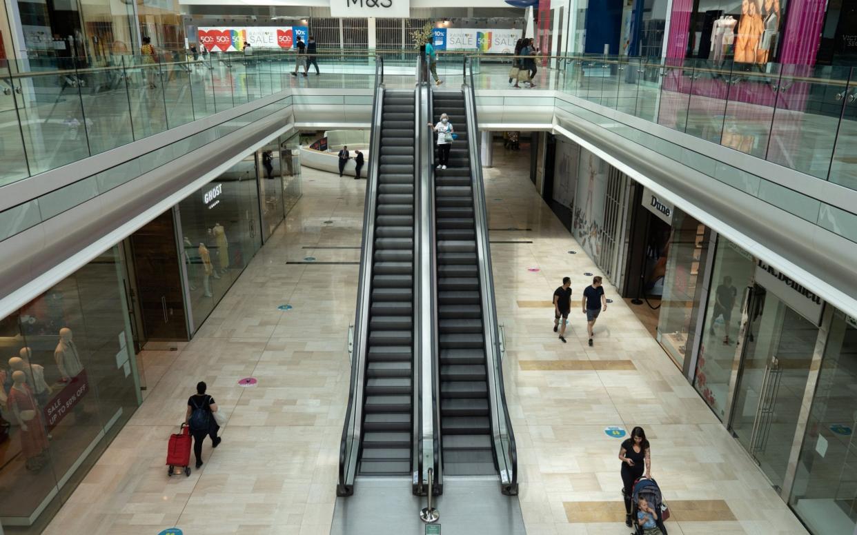 Empty shopping centre