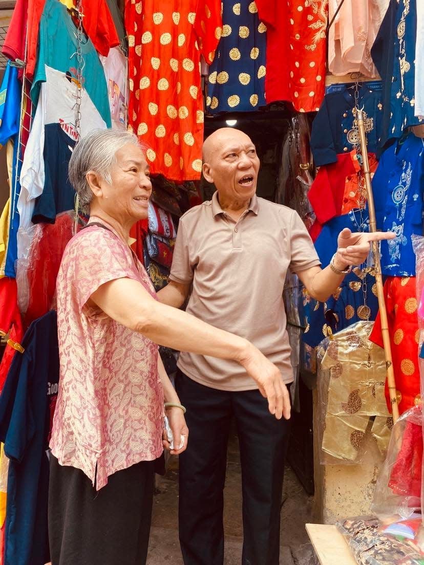 Duc Le, 82, reunites with cousin Vu Quy, in Hanoi, Vietnam, in May 2023. His father was older brother to her mother. The first cousins hadn't seen each other since she was 14, when her family fled south to Saigon in 1954.