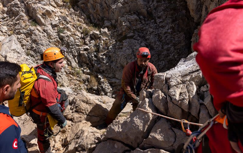 Rescuers race to save ill US cave explorer trapped 3,000 feet underground in Turkey