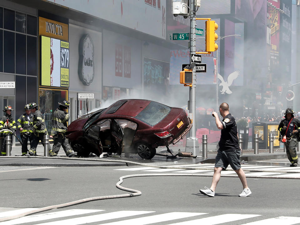 Times Square crash: Driver who ploughed into crowd of pedestrians in New York 'wanted to kill them all'