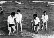 <div class="caption-credit"> Photo by: Harry Benson</div><div class="caption-title">The Water Beatles</div><p> Benson says the boys' trip to Miami was "sunshine, sea, and girls hoping to meet a Beatle." He adds, "They stayed in a fancy hotel on the beach and rich locals let them use their yachts." </p>