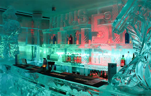 Why not get all rugged up inside an ice bar? Source: Holly O'Sullivan