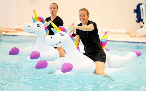 Beth Mead and Siobham Chamberlain prepare in unusual fashion for the game against Australia - Credit: REX