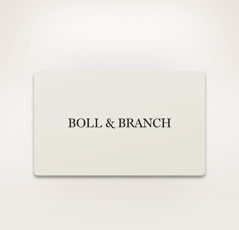 Boll & Branch gift card