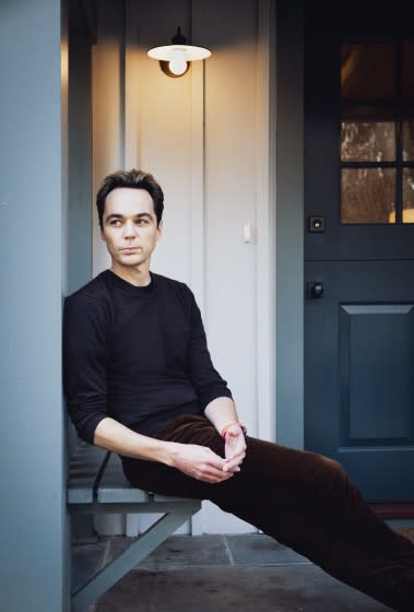 NOVEMBER 28, 2020. Jim Parsons from the Netflix adaptation of 'Boys in the Band at his home in Bedford, NY.