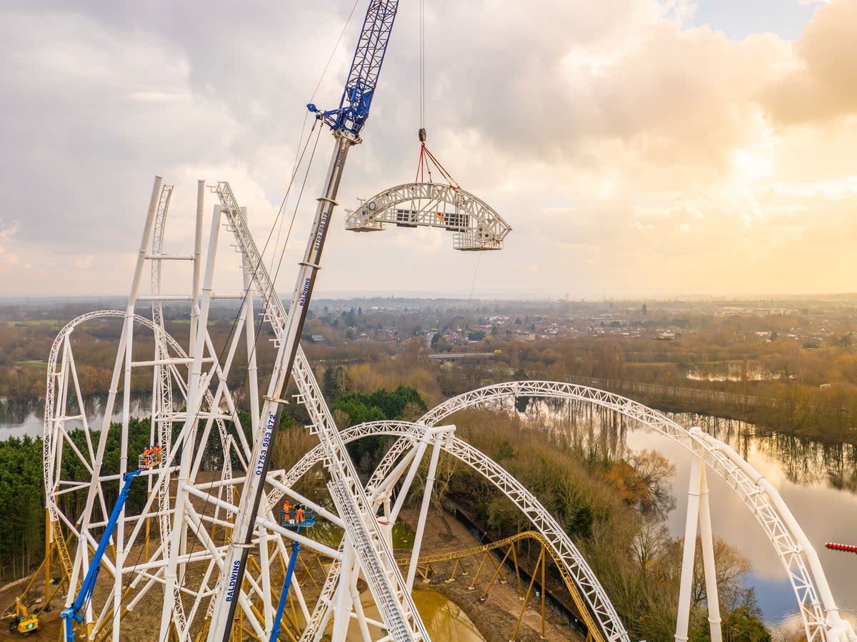 The rollercoaster has over half a mile of track and is 236ft high (Handout)