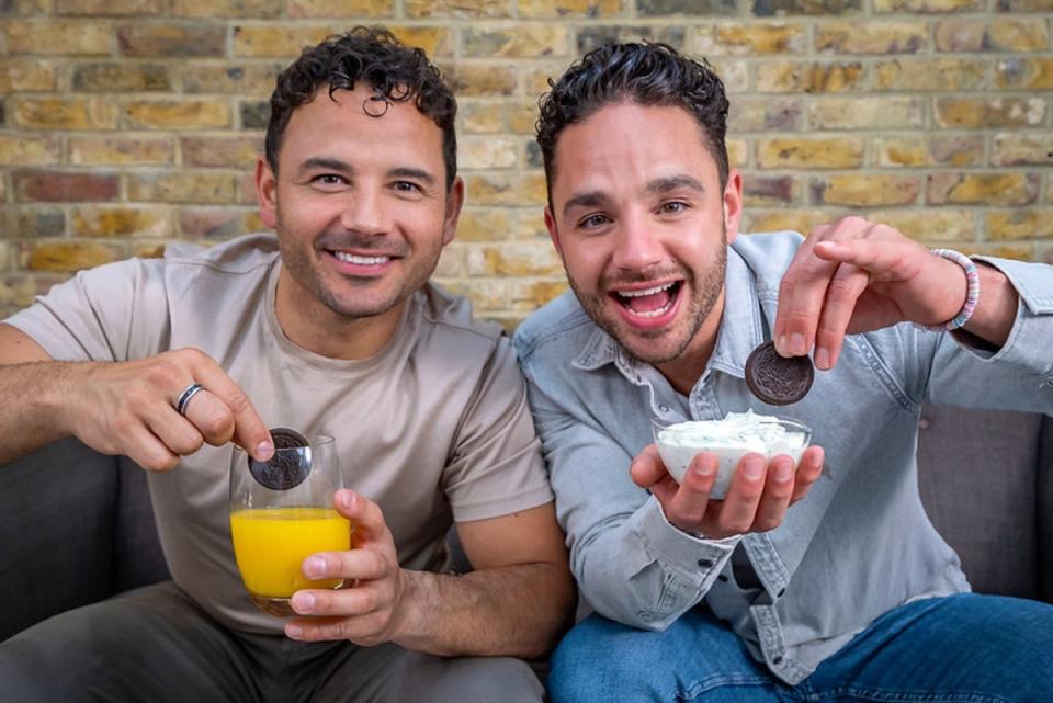Brothers Ryan and Adam Thomas have teamed up for a new campaign with Oreos (James Linsell-Clark)