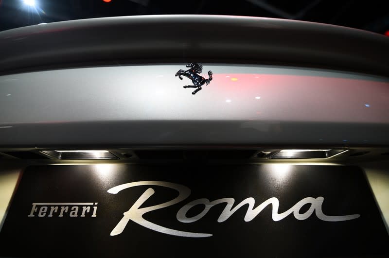 Ferrari Roma is unveiled during its first world presentation in Rome