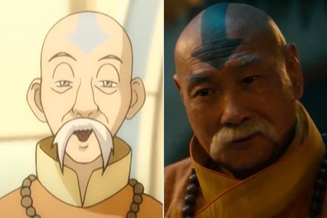 <p>Nickelodeon;Netflix</p> Lim Kay Siu as Gyatso in 'Avatar: The Last Airbender'