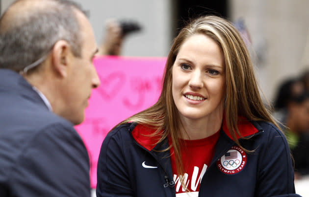 TODAY -- Pictured: Missy Franklin appears on NBC News' "Today" show -- (Photo by: Peter Kramer/NBC/NBC NewsWire)