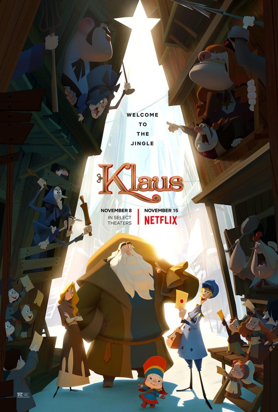 <p>This Netflix original about a postman who befriends a reclusive toymaker is a great family Christmas film — especially with the beautiful animation that will leave you <em>really</em> feeling the holiday magic.  </p><p><a class="link " href="https://www.netflix.com/title/80183187" rel="nofollow noopener" target="_blank" data-ylk="slk:WATCH NOW;elm:context_link;itc:0;sec:content-canvas">WATCH NOW</a> </p>