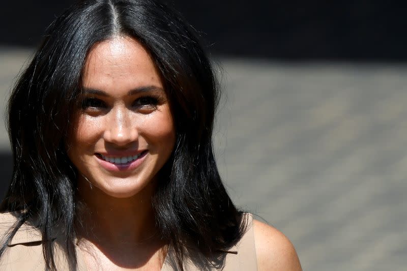 Britain's Meghan Markle, Duchess of Sussex, visits the University of Johannesburg