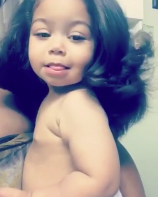 Instagram users have been fiercely debating this little girl’s straightened hair [Photo: Instagram.com/i_get_in_your_head]