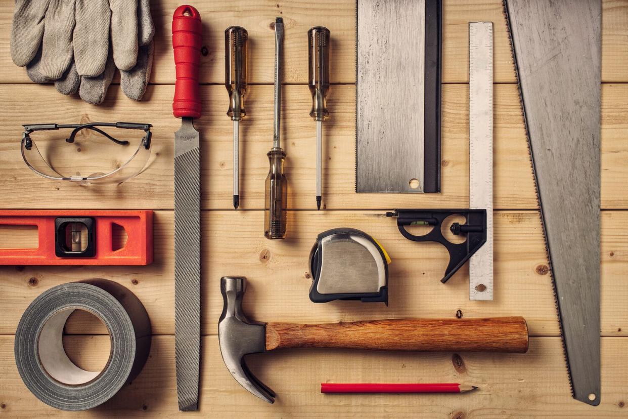 tools on table