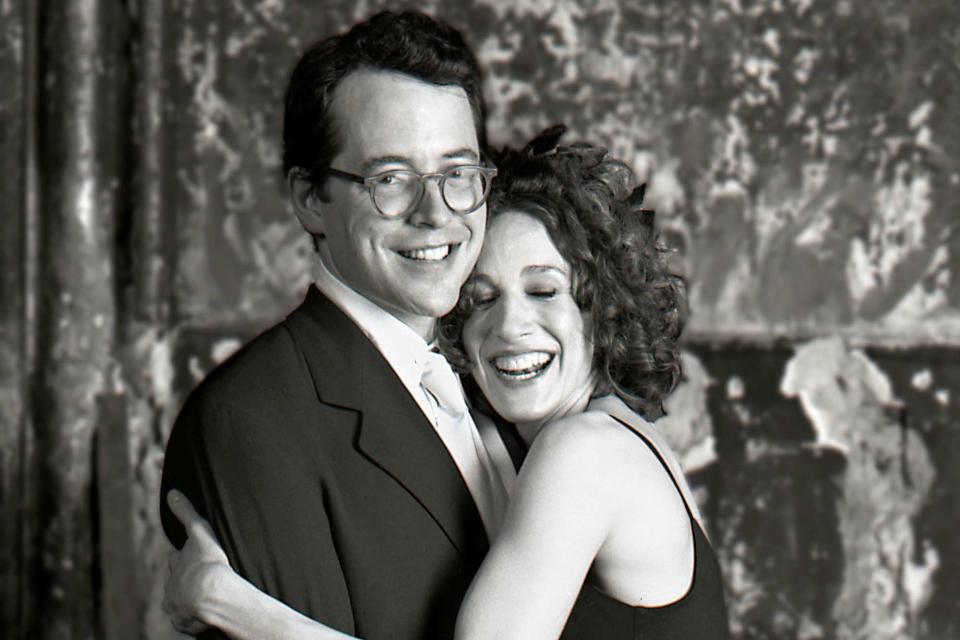 <p>Leo Sorel</p> Matthew Broderick and Sarah Jessica Parker on their wedding day on May 19, 1997.