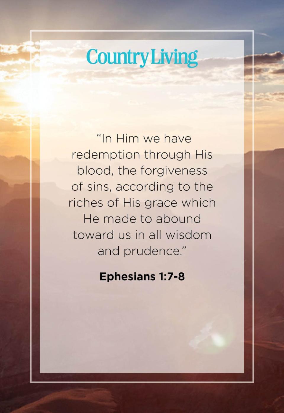 19) Ephesians 1:7-8